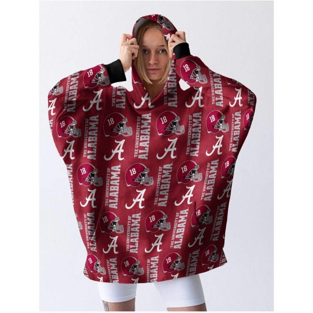 Fanatics Alabama Crimson Oversized Hooded Pullover